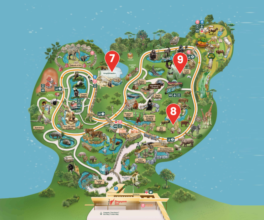 Singapore Zoo Map
