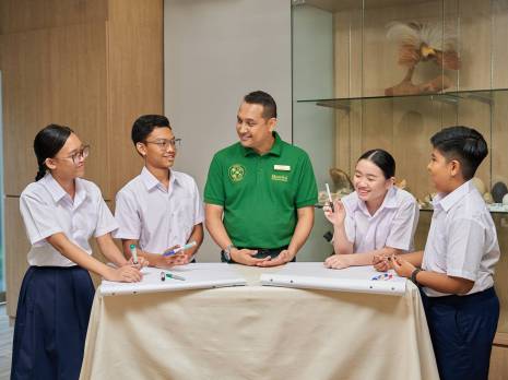 students in a discussion