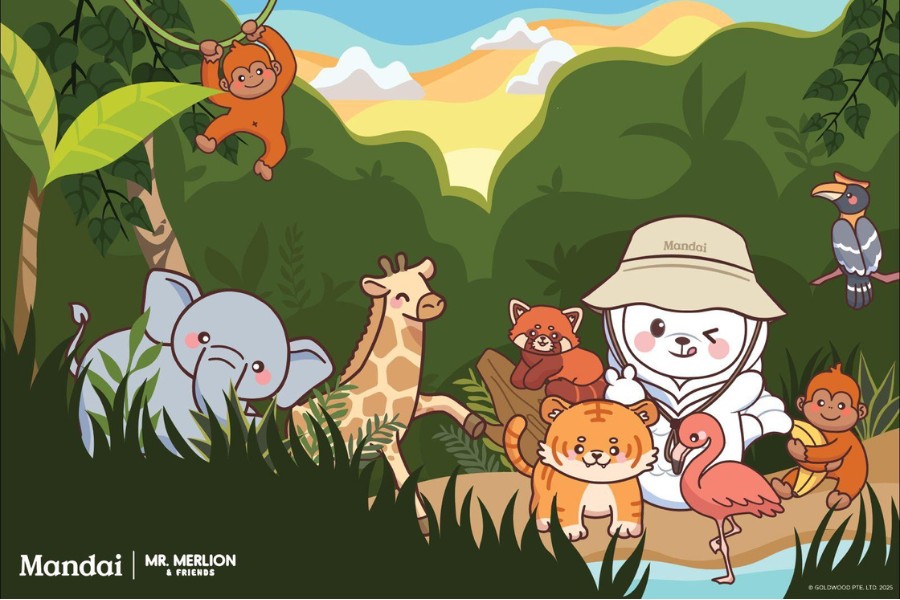 Illustration of Mr Merlion and Friends