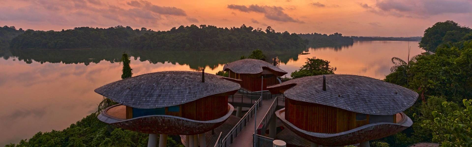 Mandai Rainforest Resort by Banyan Tree, at dusk by the reservoir