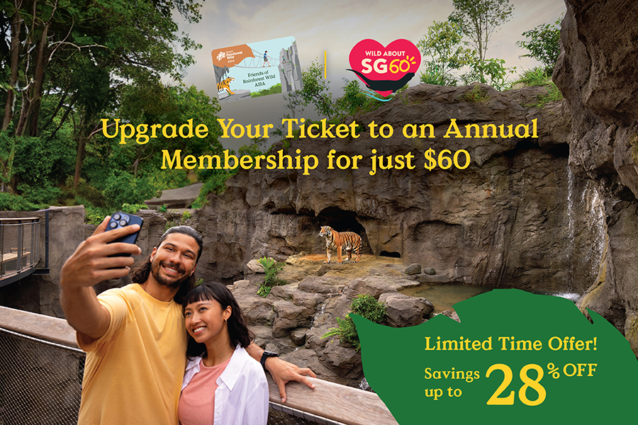 Upgrade Your Ticket to an Annual Friends of Rainforest Wild ASIA Membership for just $60. Limited Time Offer! Savings up to 28% OFF.