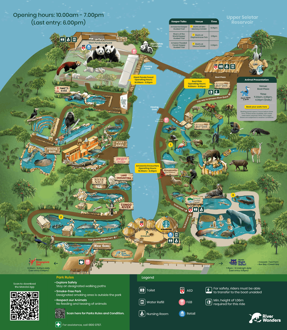 River Wonders Park Map