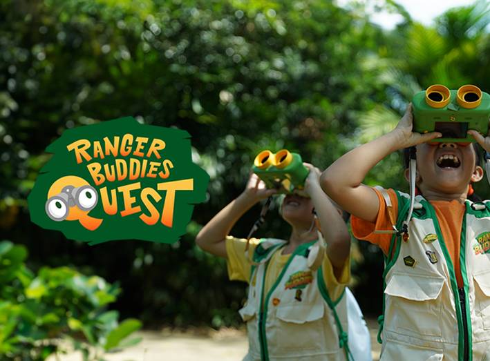 Go on missions* around Singapore Zoo KidzWorld with the Ranger Buddies Quest Smart Binoculars.