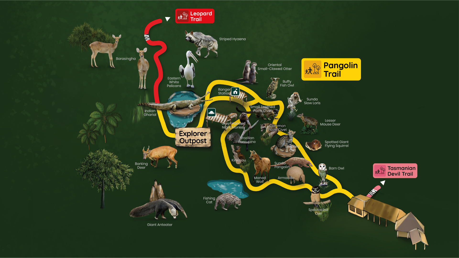 Pangolin Trail Map