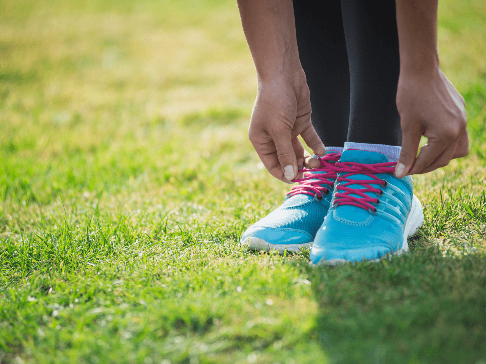 Wear sports shoes with good traction