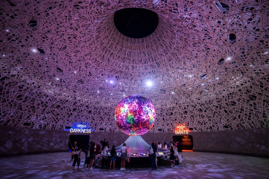 The Biopool marks the start of every visitor's journey at Exploria's Interconnected World 