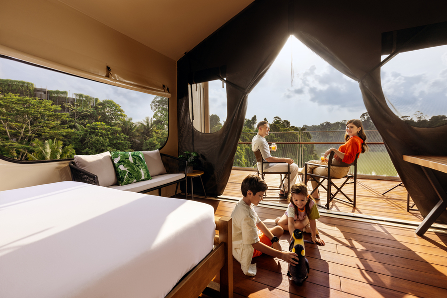 Cosy tent interior at Glamping in the Wild – Reservoir Retreat